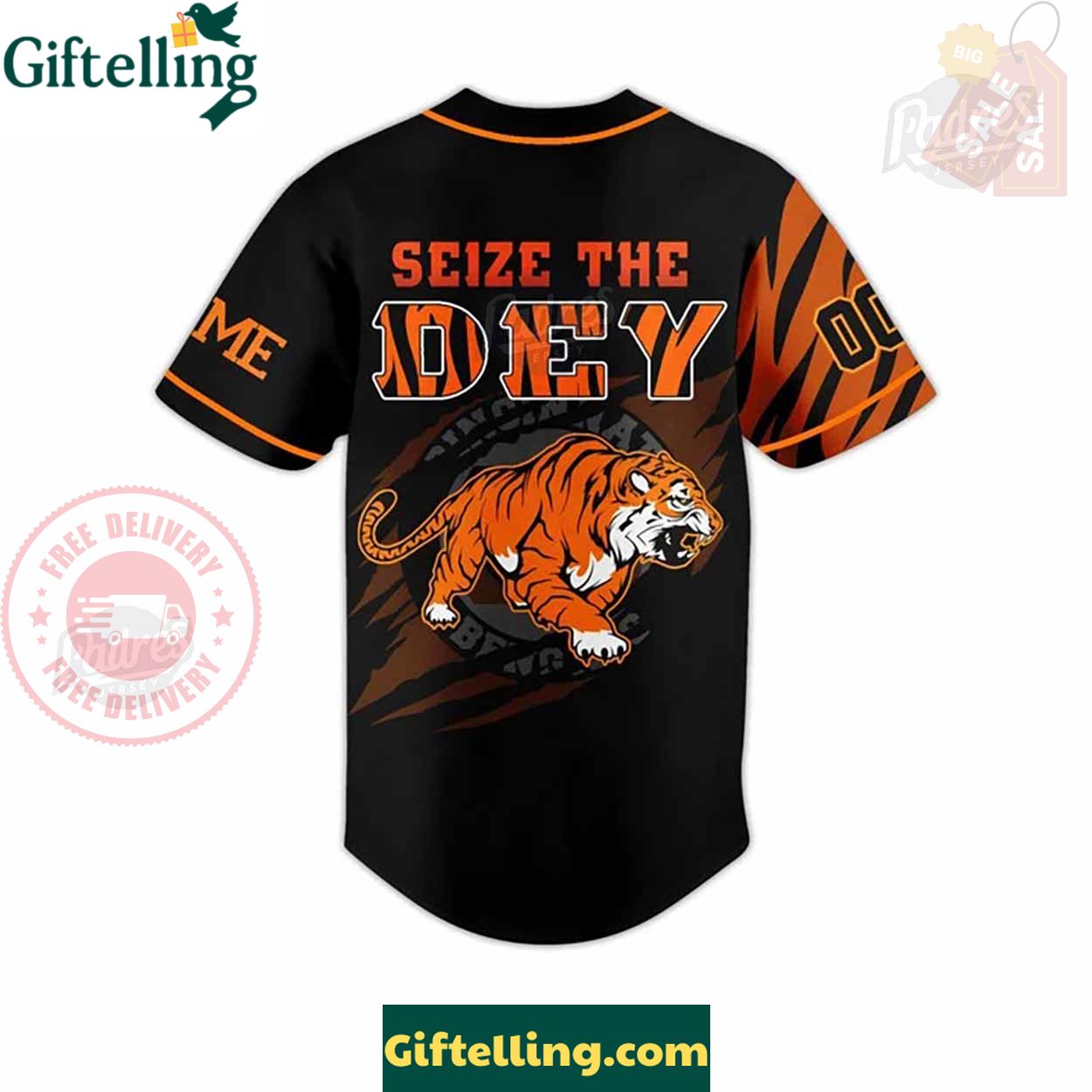 Custom NFL Cincinnati Bengals Baseball Jersey - Padres Jersey Oasis Elevate Your Baseball Style Game 3