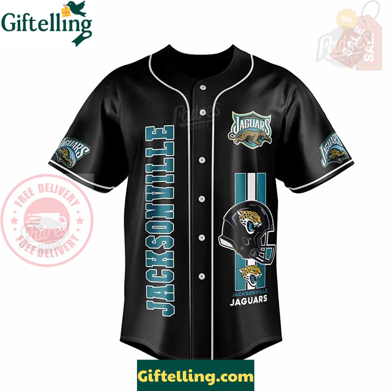 Custom NFL Jacksonville Jaguars Baseball Jersey - Padres Jersey Oasis Elevate Your Baseball Style Game 2