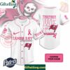 Custom NFL Tampa Bay Buccaneers Breast Cancer Baseball Jersey