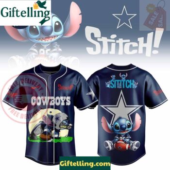Dallas Cowboys NFL x Stitch Personalized Baseball Jersey Outfit