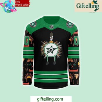 Dallas Stars Native American Heritage Month 2024 Hockey Jersey