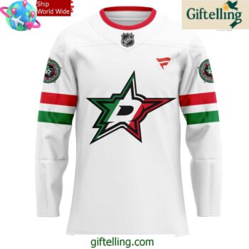 Dallas Stars Noche Mexicana Special White Hockey Jersey