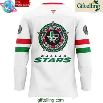 Dallas Stars Noche Mexicana Special White Hockey Jersey