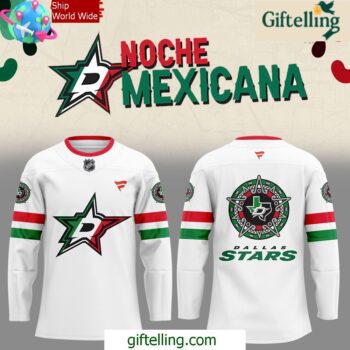 Dallas Stars Noche Mexicana Special White Hockey Jersey