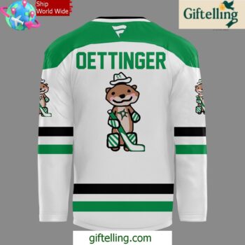 Dallas Stars Oettinger White Away Special White Hockey Jersey