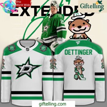 Dallas Stars Oettinger White Away Special White Hockey Jersey