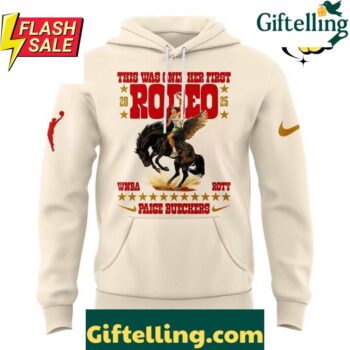 Dallas Wings Beige Paige Bueckers this was only her first rodeo Hoodie