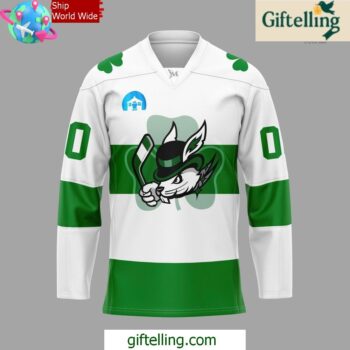 Danbury Hat Tricks St Patricks Day 2025 Hockey Jersey