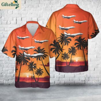 Dassault Falcon 8X Hawaiian Shirt 1
