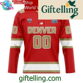 Denver Pioneers Frozen Four 2025 Hockey Jersey 3