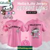 Detroit Lions Hello Kitty Pink NFL Baseball Jersey