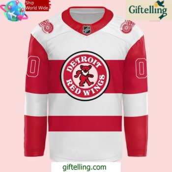 Detroit Red Wings Grateful Dead Night 2024 Hockey Jersey