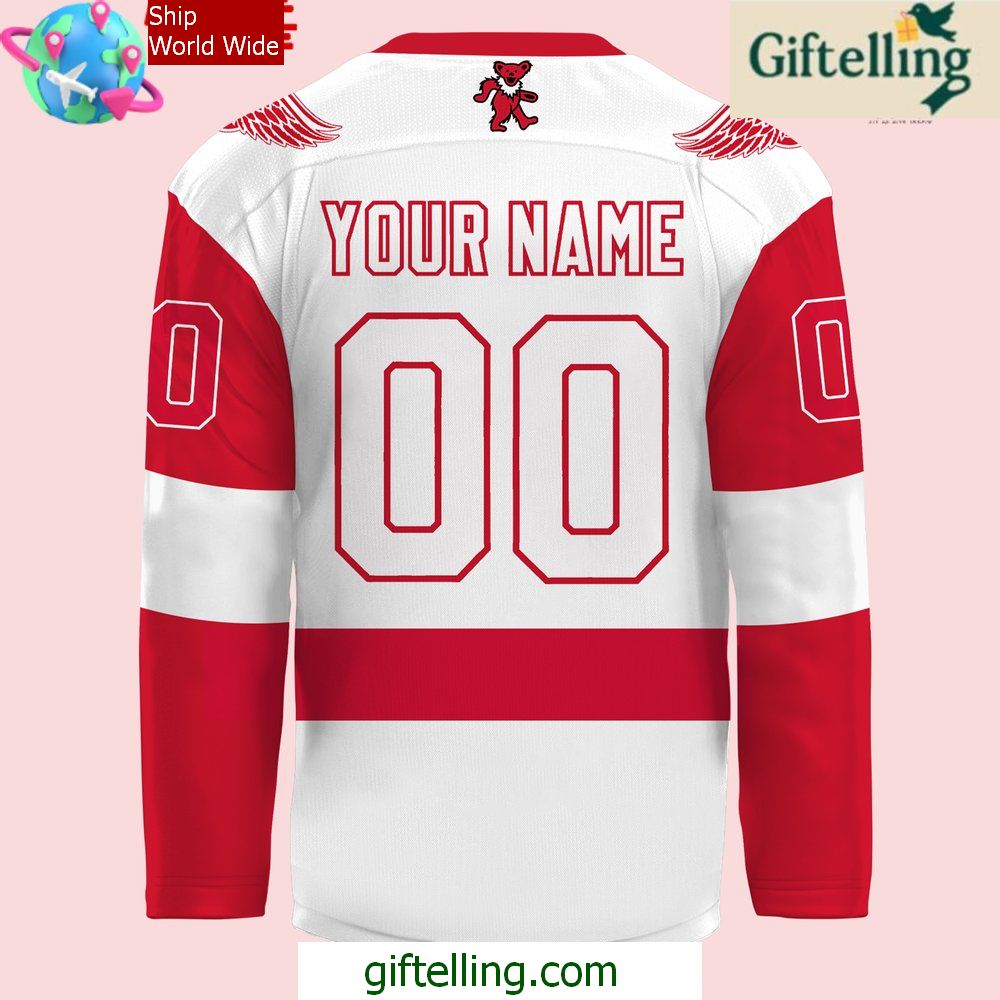 Detroit Red Wings Grateful Dead Night 2024 Hockey Jersey Detroit Red Wings Grateful Dead Night 2024 Hockey Jersey