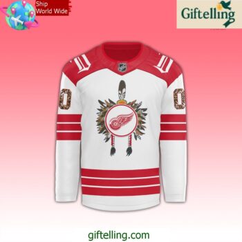 Detroit Red Wings Native American Heritage Month 2024 Hockey Jersey