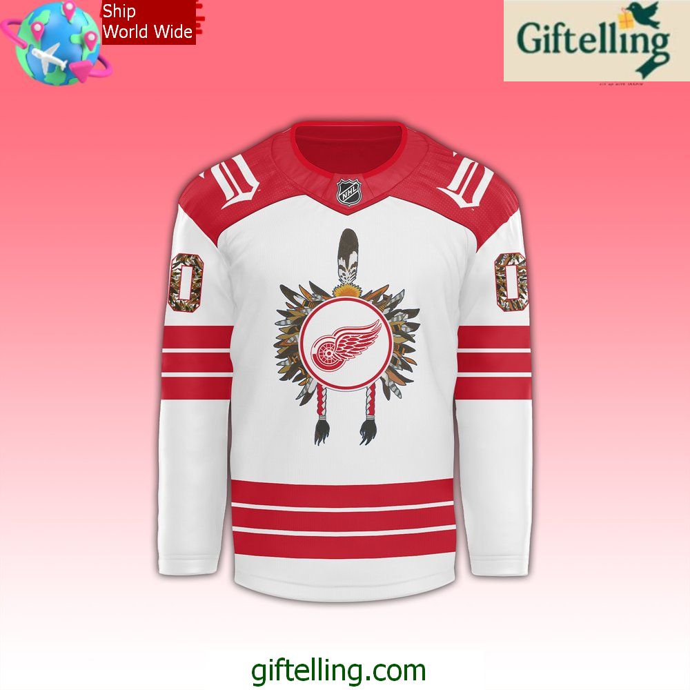 Detroit Red Wings Native American Heritage Month 2024 Hockey Jersey Detroit Red Wings Native American Heritage Month 2024 Hockey Jersey