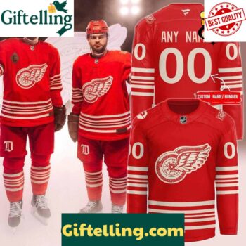 Detroit Red Wings Red Centennial Custom Hockey