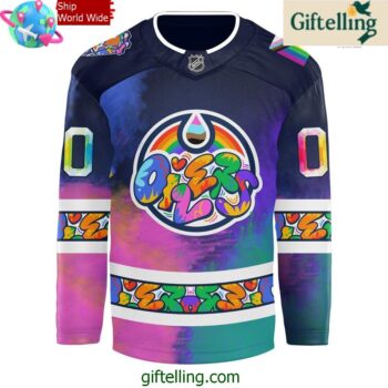 Edmonton Oilers 2025 Pride Month NHL Jersey 2