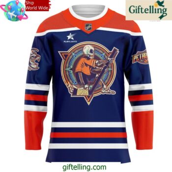 Edmonton Oilers Dia de los Muertos 2024 Hockey Jersey