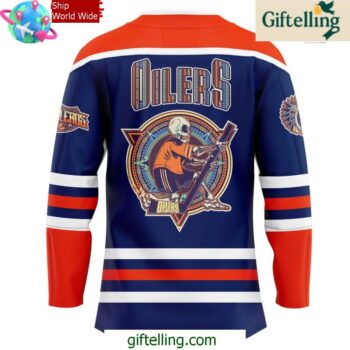 Edmonton Oilers Dia de los Muertos 2024 Hockey Jersey