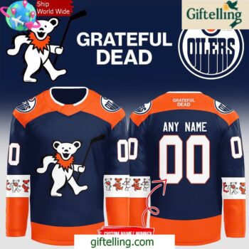 Edmonton Oilers Grateful Dead Night 2024 Hockey Jersey