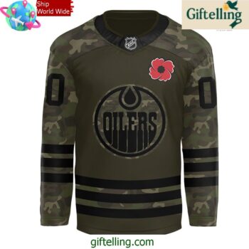 Edmonton Oilers Military Appreciation Night Special Hockey Jersey