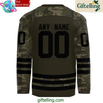 Edmonton Oilers Military Appreciation Night Special Hockey Jersey