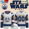 Edmonton Oilers x Star Wars Night 2024 Custom Hockey Jersey