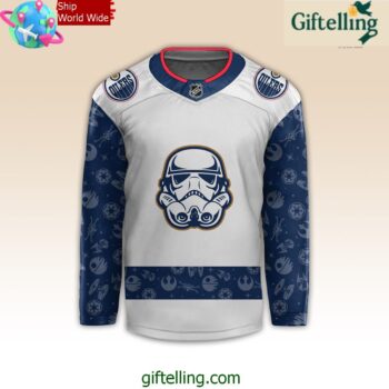 Edmonton Oilers x Star Wars Night 2024 Hockey Jersey