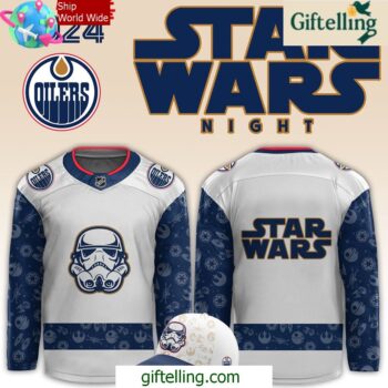 Edmonton Oilers x Star Wars Night 2024 Hockey Jersey