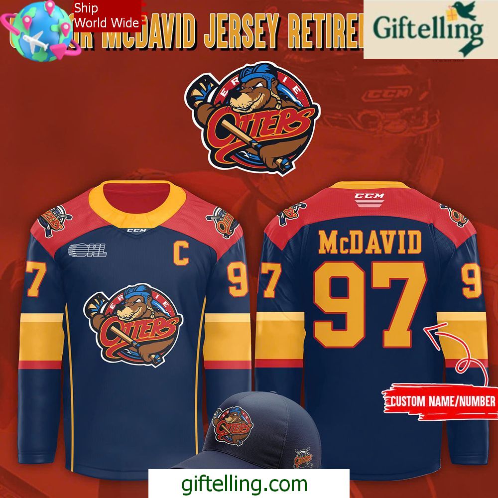 Erie Otters Connor McDavid Special Hockey Jersey