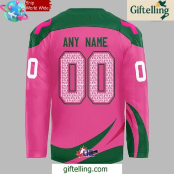 Everett Silvertips Pink in the Rink Night 2024 Hockey Jersey