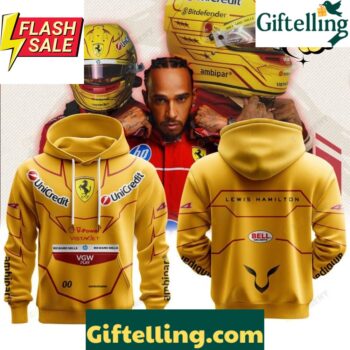 Ferrari Lewis Hamilton Premium F1 Helmet Special Hoodie