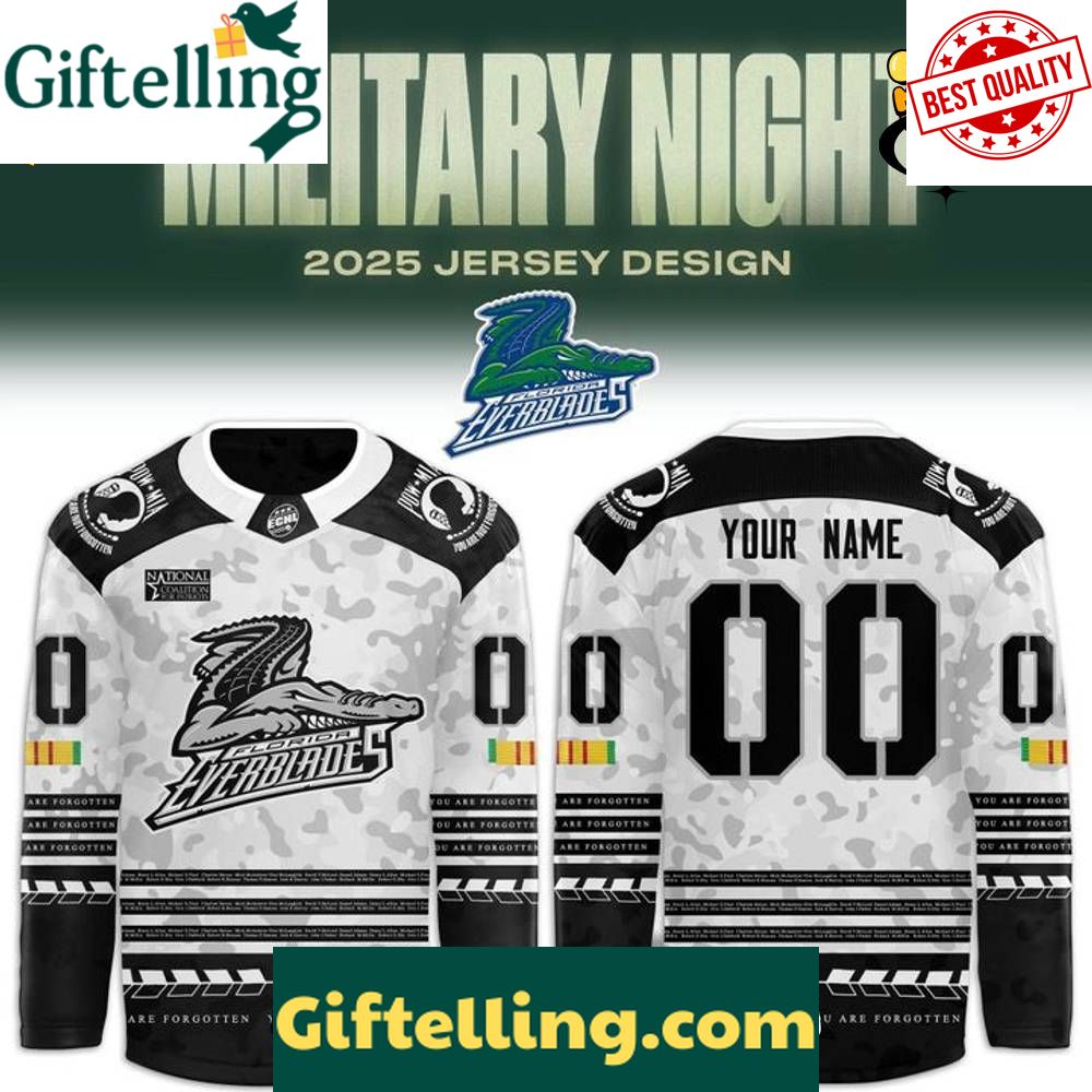 Florida Everblades x Military Night 2025-26 Custom Hockey