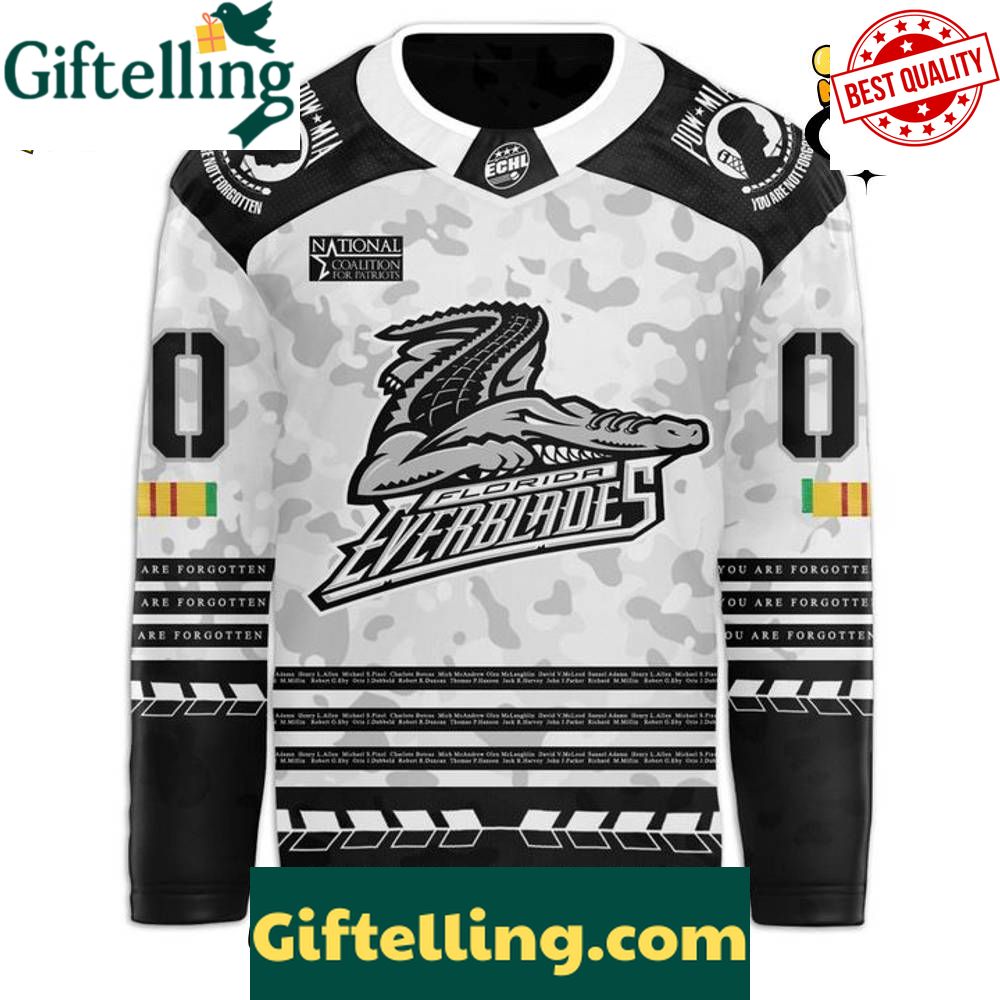 Florida Everblades x Military Night 202526 Custom Hockey Jersey