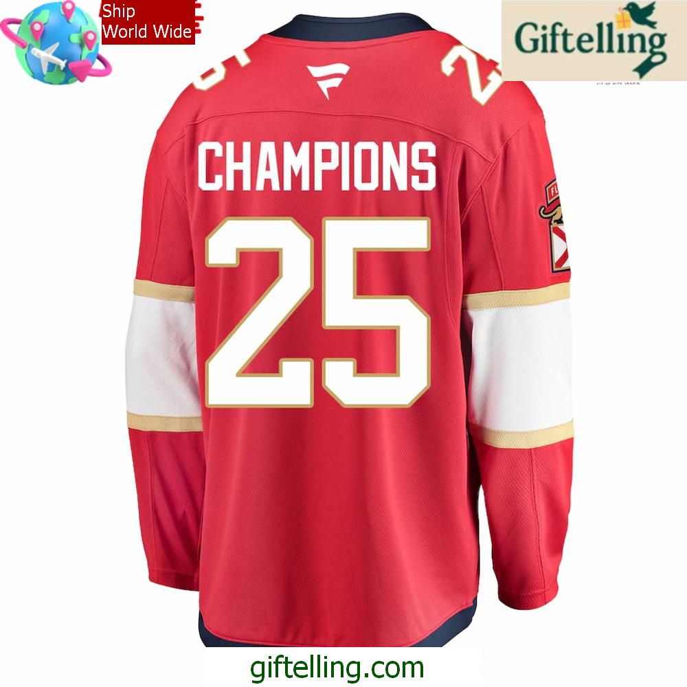 Florida Panthers NHL Stanley Cup 2025 Hockey Jersey 3 Florida Panthers NHL Stanley Cup 2025 Hockey Jersey 3
