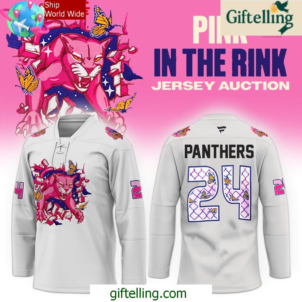 Florida Panthers Pink In The Rink 2024 Hockey Jersey