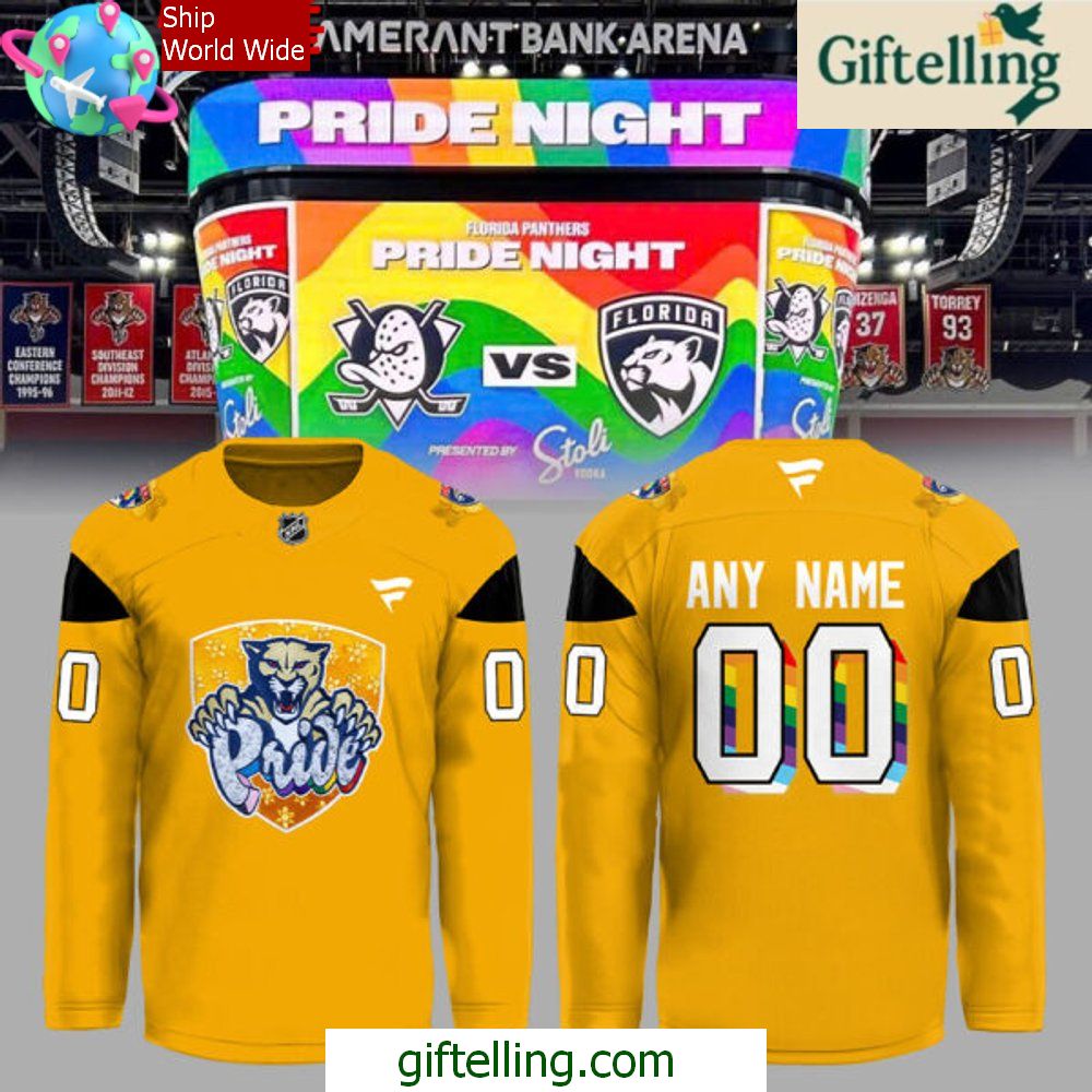 Florida Panthers Pride Night 2025 Hockey Jersey