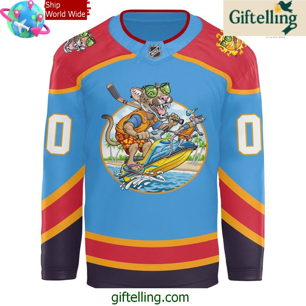 Florida Panthers SoFlorida Collection Special Hockey Jersey Florida Panthers SoFlorida Collection Special Hockey Jersey