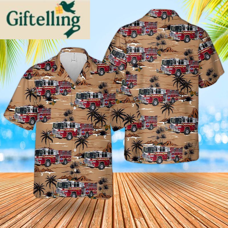 Florida Winter Park Fire Rescue Department Hawaiian Shirt 1