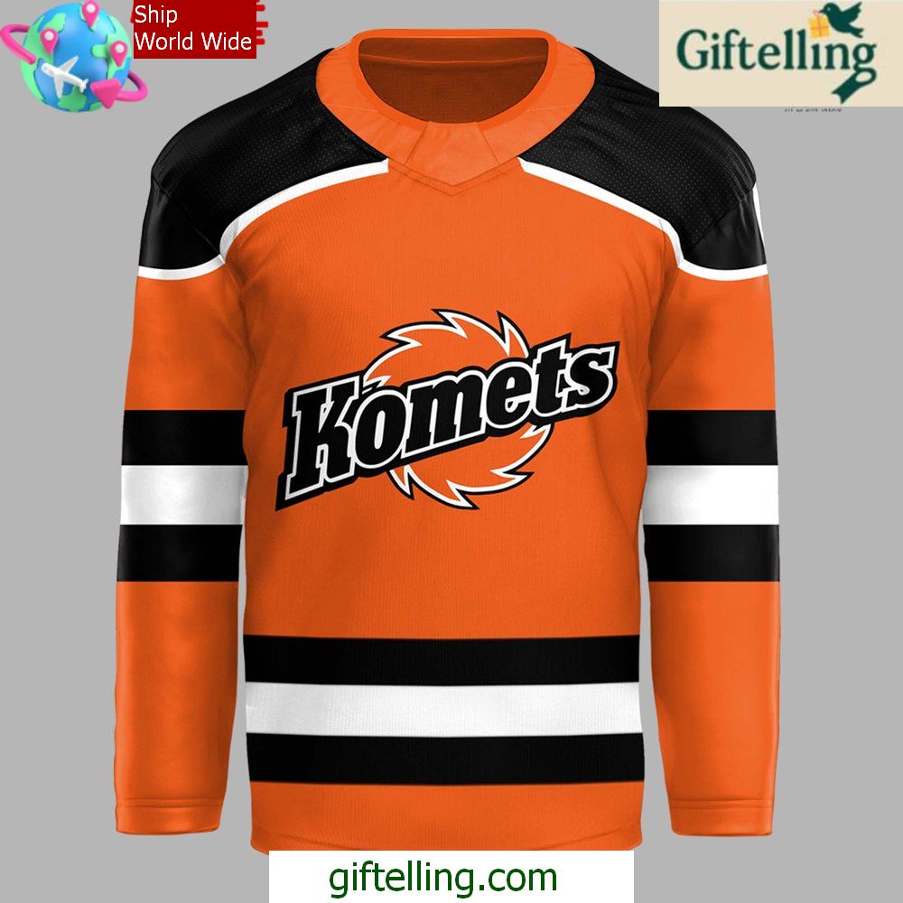 Fort Wayne Komets New 2024 Orange Hockey Jersey Fort Wayne Komets New 2024 Orange Hockey Jersey