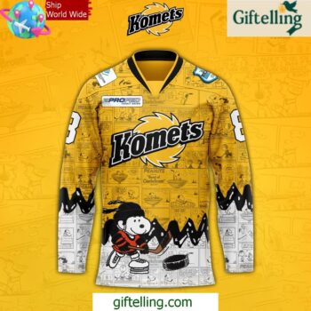 Fort Wayne Komets 75th Anniversary of Peanuts Hockey Jersey