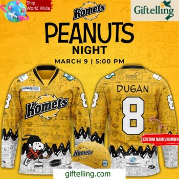 Fort Wayne Komets 75th Anniversary of Peanuts Hockey Jersey