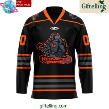 Fort Wayne Komets Blackout Night 2024 Hockey Jersey