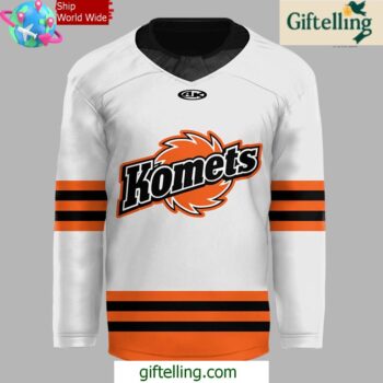 Fort Wayne Komets New 2024 White Hockey Jersey
