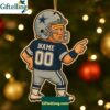 Funny Trump Nfl Dallas Cowboys Christmas Wooden Ornament 2025