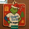 Grinch Los Angeles Dodgers Wooden Ornament 2025 Personalized Baseball Fan Gift