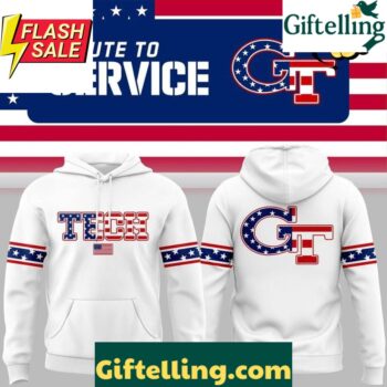 Georgia Tech Yellow Jackets 2025 Military Appreciation Salute To Service Wordmark Hoodie MajestyWears 1 result