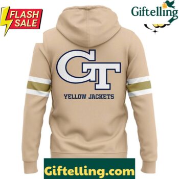 Georgia Tech Yellow Jackets Special New Hoodie Cream