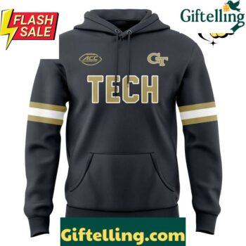 Georgia Tech Yellow Jackets Special New Hoodie Grey Steel