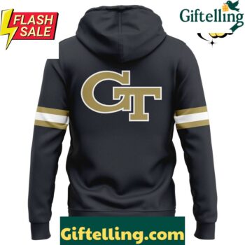Georgia Tech Yellow Jackets Special New Hoodie Grey Steel